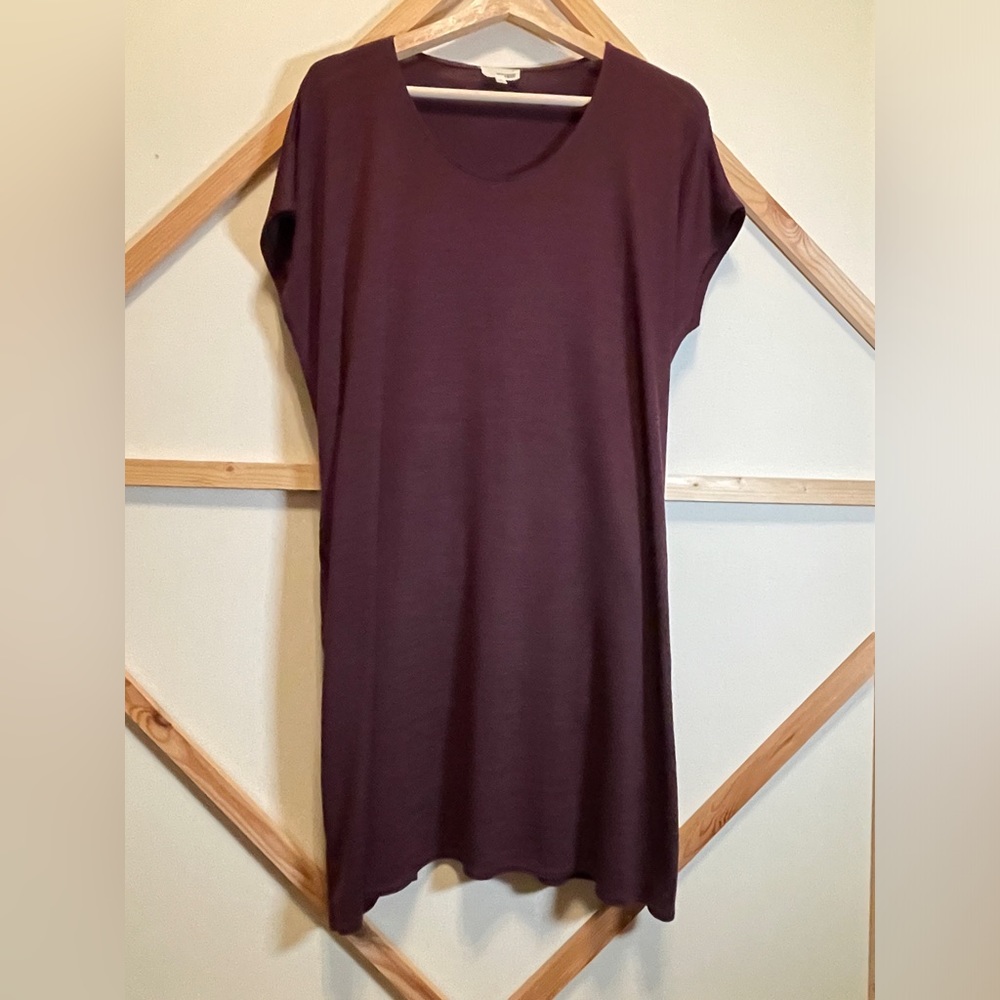 Aritzia Wilfred Free Lorelei Purple Dress with Pockets Sz S